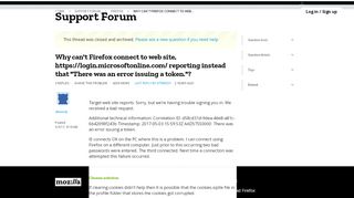 
                            11. Why can't Firefox connect to web site, https://login.microsoftonline ...