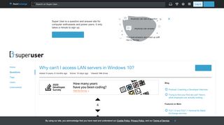 
                            11. Why can't I access LAN servers in Windows 10? - Super User