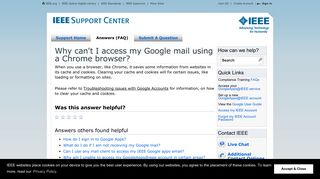 
                            9. Why can't I access my Google mail using a Chrome browser?