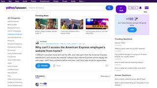 
                            5. Why can't I access the American Express employee's website from ...