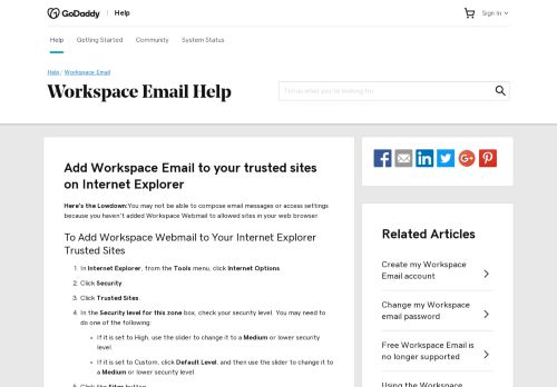 
                            5. Why can't I access Web-Based Email? | Workspace Email - GoDaddy ...