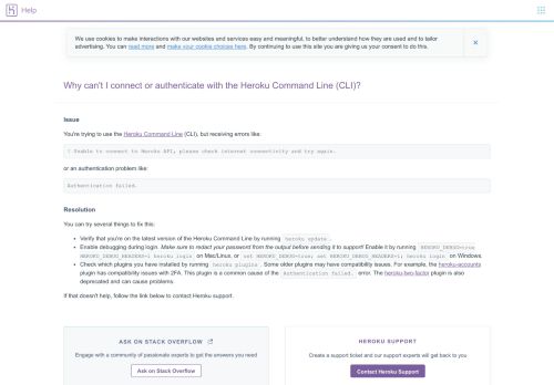 
                            1. Why can't I connect or authenticate with the Heroku Command Line ...