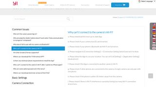 
                            6. Why can't I connect to the camera's Wi-Fi? - YI