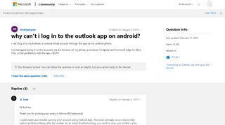 
                            5. why can't i log in to the outlook app on android? - Microsoft ...