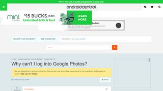 
                            2. Why can't I log into Google Photos? - Android Forums at ...