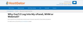 
                            4. Why Can't I Log into My cPanel, WHM or Webmail? « ...