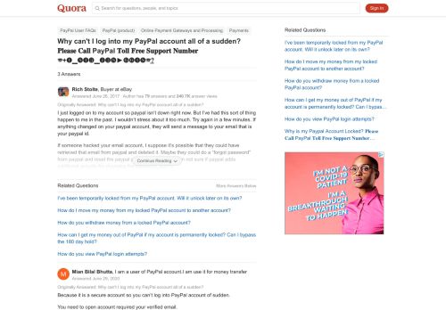 
                            10. Why can't I log into my PayPal account all of a sudden? - Quora