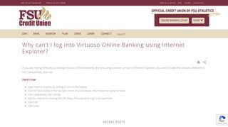 
                            5. Why can't I log into Virtuoso Online Banking using Internet Explorer ...