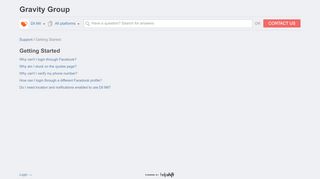 
                            4. Why can't I login through Facebook? - Gravity Group Support