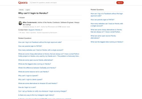 
                            3. Why can't I login to Heroku? - Quora