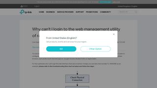 
                            1. Why can't I login to the web management utility of range ... - TP-Link