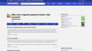 
                            11. Why cant i register pokemon trainer club account? - Pokemon Sun ...