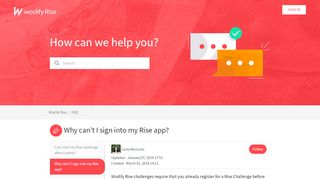 
                            10. Why can't I sign into my Rise app? – Wodify Rise