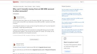 
                            12. Why can't I transfer money from an SBI NRE account to other ...