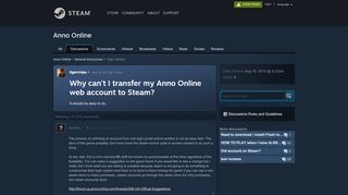 
                            5. Why can't I transfer my Anno Online web account to Steam? :: Anno ...