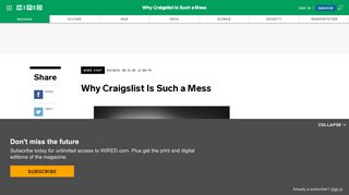 
                            13. Why Craigslist Is Such a Mess | WIRED