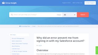 
                            11. Why did an error prevent me from signing in with my Salesforce ...