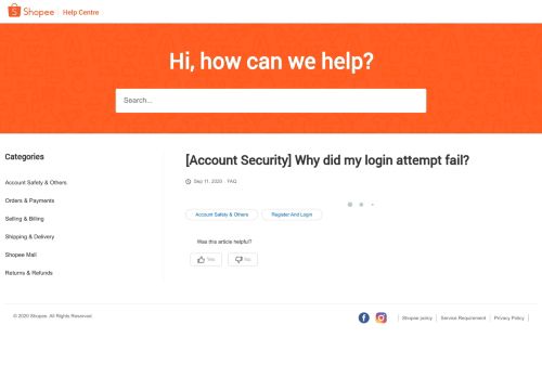 
                            8. Why did my login attempt fail?