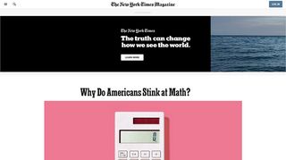 
                            12. Why Do Americans Stink at Math? - The New York Times