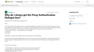 
                            4. Why do I always get the Proxy Authentication Dialogue box ...