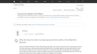 
                            11. Why do I have to enter my login password … - Apple Community