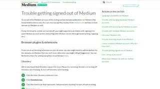 
                            10. Why do I keep getting signed out? – Medium Support