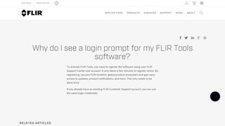 
                            6. Why do I see a login prompt for my FLIR Tools software? | FLIR ...
