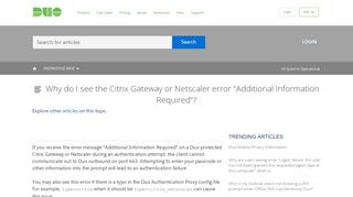 
                            10. Why do I see the Citrix Netscaler Gateway error 