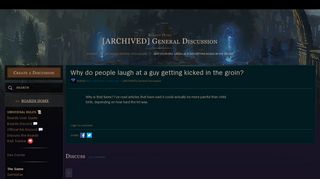 
                            9. Why do people laugh at a guy getting kicked in the groin? - Boards ...