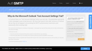 
                            4. Why do the Microsoft Outlook Test Account Settings Fail when using ...
