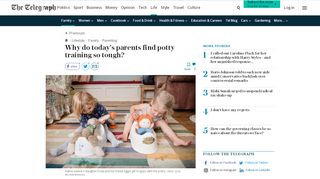 
                            12. Why do today's parents find potty training so tough? - The Telegraph