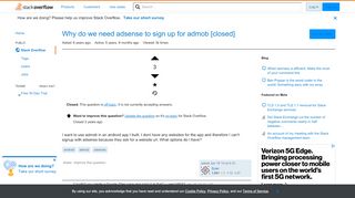 
                            13. Why do we need adsense to sign up for admob - Stack Overflow