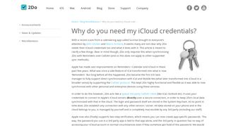 
                            7. Why do you need my iCloud credentials? – 2Do