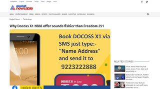 
                            8. Why Docoss X1 ₹888 offer sounds fishier than Freedom 251