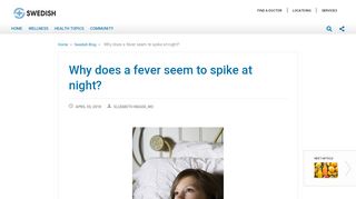 
                            12. Why does a fever seem to spike at night? | Swedish ...