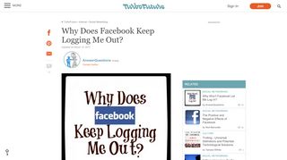 
                            8. Why Does Facebook Keep Logging Me Out? | TurboFuture