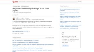 
                            4. Why does Facebook require a login to see some pages? - Quora