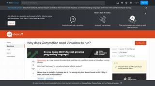 
                            8. Why does Genymotion need Virtualbox to run? - Ask Ubuntu
