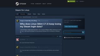 
                            11. Why does Linux (Mint 17.3) keep losing my Steam login data? :: Steam ...