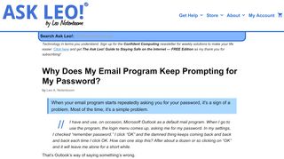 
                            10. Why Does My Email Program Keep Prompting for My Password? - Ask ...