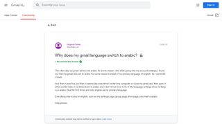 
                            5. Why does my gmail language switch to arabic? - Google ...