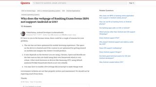 
                            9. Why does the webpage of Banking Exam forms IBPS not support ...