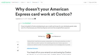 
                            9. Why doesn't your American Express card work at Costco? | Credit ...