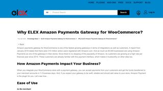 
                            8. Why ELEX Amazon Payments Gateway for WooCommerce? - ELEX