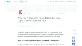 
                            13. Why Every Business Should Spend at Least $1 per Day on ... - Moz