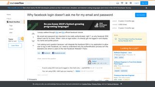 
                            9. Why facebook login doesn't ask me for my email and password ...