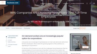 
                            10. Why Freelance Workers Are So Popular - Business.com