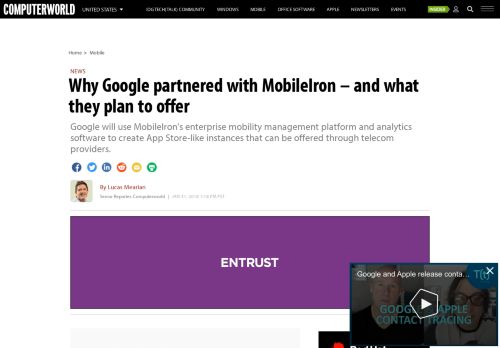 
                            10. Why Google partnered with MobileIron – and what they plan to offer ...