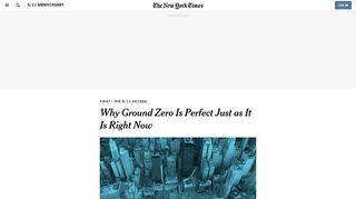 
                            11. Why Ground Zero Is Perfect Just as It Is Right Now - The New York ...