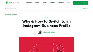 
                            11. Why & How to Switch to an Instagram Business Profile - Sprout Social